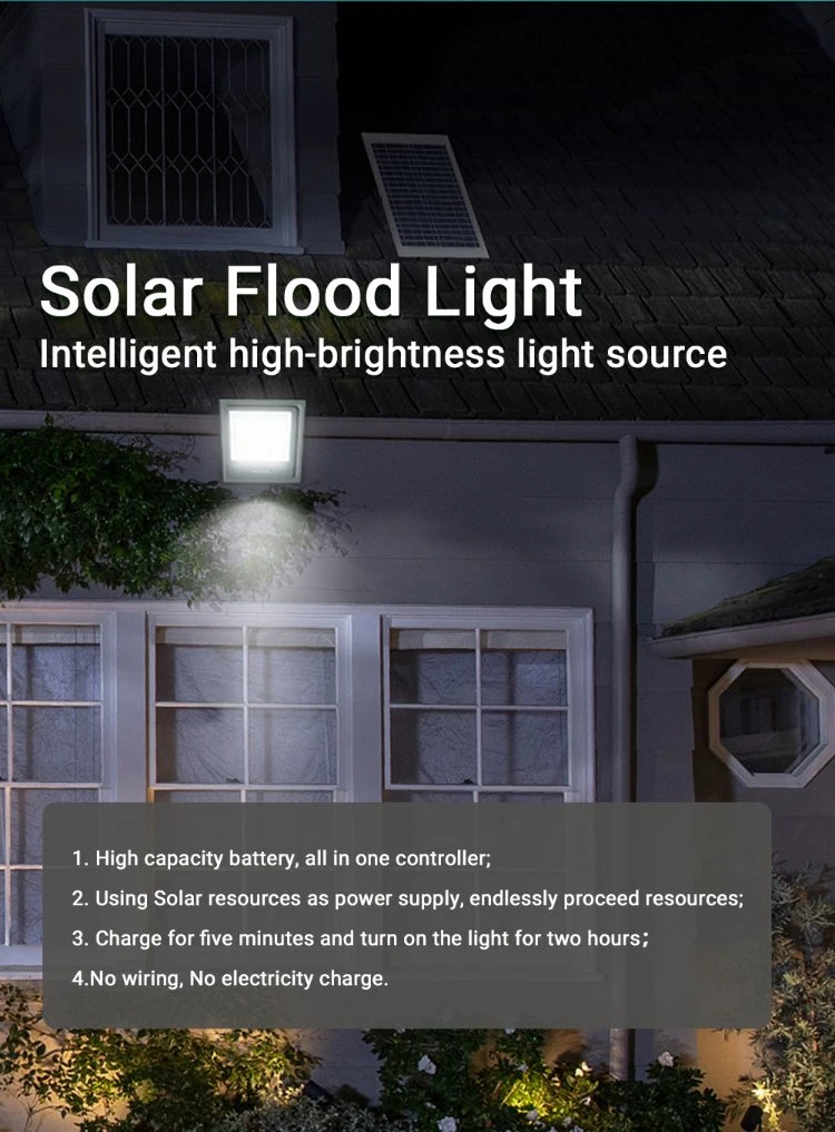 Waterproof Floodlight LED Solar Street Wall Light Outdoor Solar Flood Light