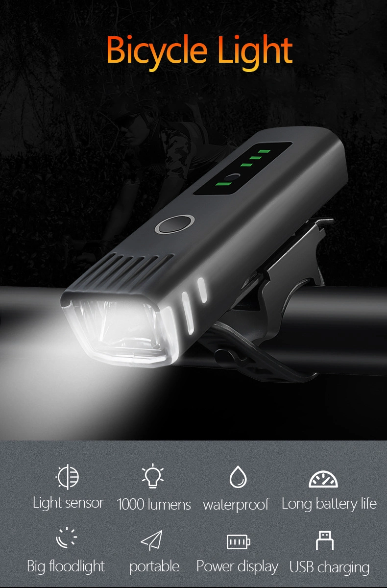 Helius Outdoor IP65 Waterproof 4modes USB Charging Sensor LED Bicycle Light