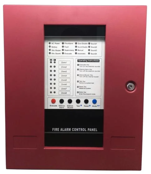 Conventional4/8/16 Zone Fire Alarm Controller for Smart Home Security System
