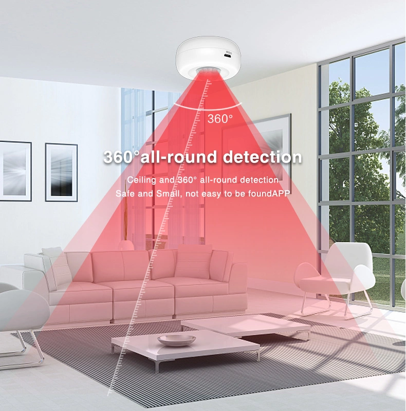 Factory Price Smart Ceiling Zigbee PIR Motion Sensor for Home Security